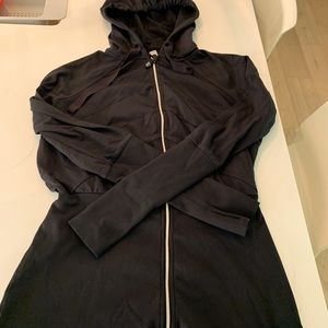 Lululemon long hooded yoga jacket